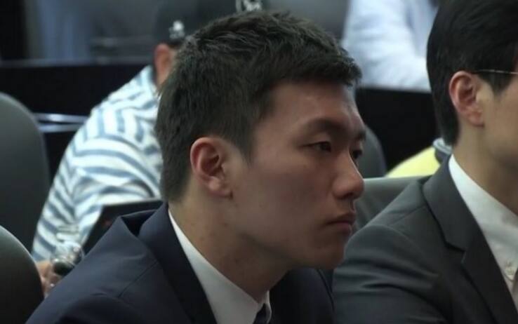Steven Zhang assiste alla presentazione di Walter Sabatini