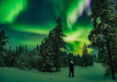 Paradiso invernale nella tundra incantata di Yellowknife, Canada