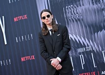 LOS ANGELES, CALIFORNIA - APRIL 03: Eliot Sumner attends the Los Angeles Premiere of Netflix's "Ripley" at The Egyptian Theatre Hollywood on April 03, 2024 in Los Angeles, California. (Photo by Axelle/Bauer-Griffin/FilmMagic)