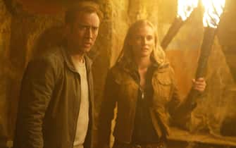 Pictured: Nicholas Cage and Diane Kruger in a scene from NATIONAL TREASURE, directed by John Turteltaub, produced by Jerry Bruckheimer. 
Distributed by Buena Vista International. THIS MATERIAL MAY BE LAWFULLY USED IN ALL MEDIA EXCLUDING THE INTERNET, ONLY TO PROMOTE THE RELEASE OF THE MOTION PICTURE ENTITLED "NATIONAL TREASURE" DURING THE PICTURE'S PROMOTIONAL WINDOWS. EXPRESS PRIOR WRITTEN CONSENT FROM WALT DISNEY PICTURES IS REQUIRED FOR INTERNET USE. ANY OTHER USE, RE-USE, DUPLICATION OR POSTING OF THIS MATERIAL IS STRICTLY PROHIBITED WITHOUT THE EXPRESS WRITTEN CONSENT OF WALT DISNEY PICTURES. AND COULD RESULT IN LEGAL LIABILITY. YOU WILL BE SOLELY RESPONSIBLE FOR ANY CLAIMS, DAMAGES, FEES, COSTS, AND PENALTIES ARISING OUT OF UNAUTHORIZED USE OF THIS MATERIAL BY YOU OR YOUR AGENTS.