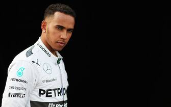 Lewis Hamilton prima di una gara di F1