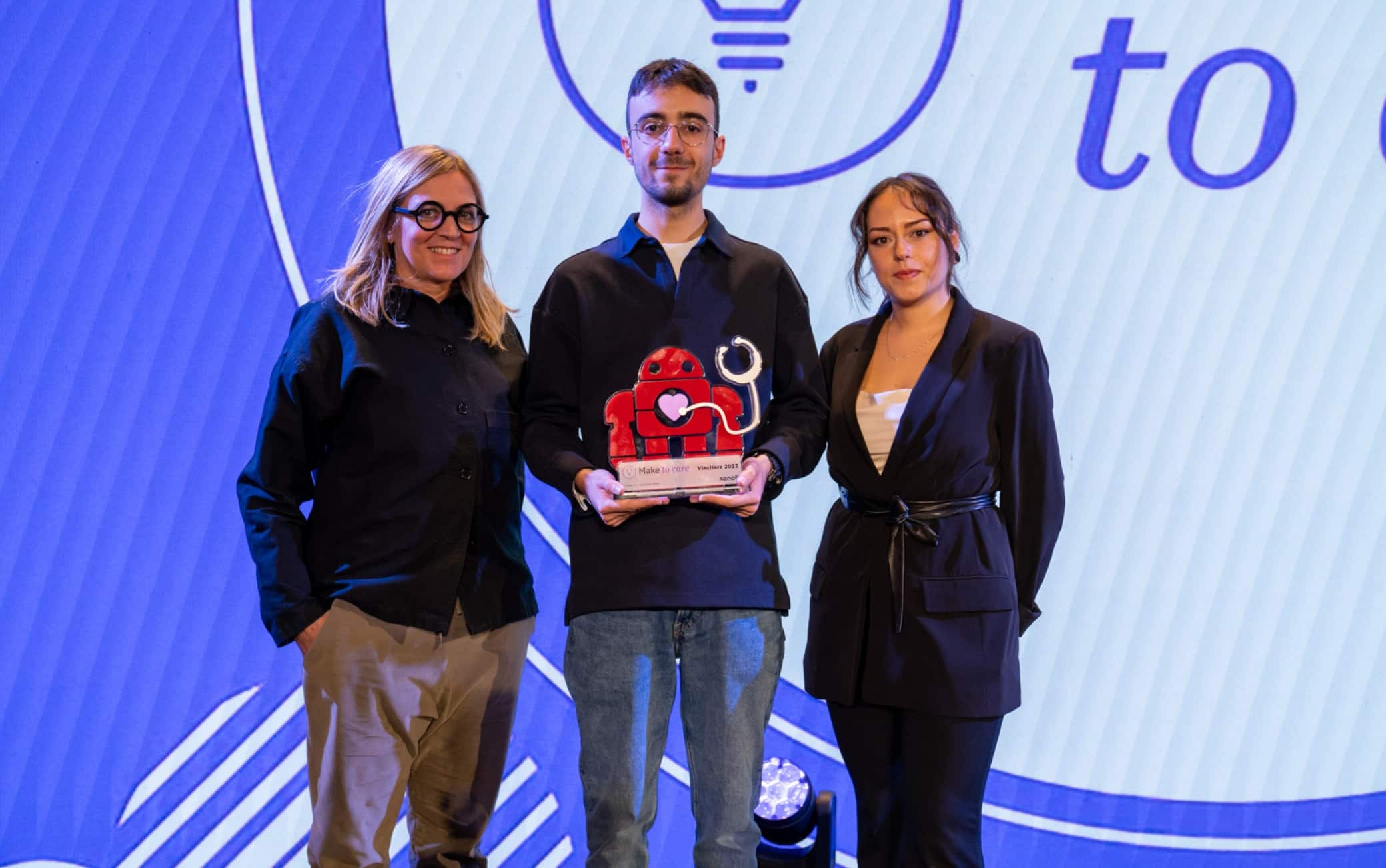 Il team del progetto Argo (Sara Labidi, Giuseppe Campanale e Daniela Bigon)