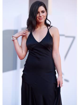 VENICE, ITALY - SEPTEMBER 09: Federica Carta walks the red carpet ahead of the movie "Le Sorelle Macaluso" at the 77th Venice Film Festival on September 09, 2020 in Venice, Italy. (Photo by Stefania D'Alessandro/WireImage)