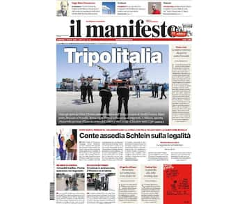 la prima pagina de il manifesto