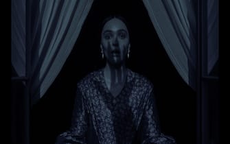 RELEASE DATE: December 25, 2024. TITLE: Nosferatu. STUDIO: Focus Features. DIRECTOR: Robert Eggers. PLOT: A gothic tale of obsession between a haunted young woman and the terrifying vampire infatuated with her, causing untold horror in its wake. STARRING: LILY-ROSE DEPP as Ellen Hutter. (Credit Image: © Focus Features/Entertainment Pictures/ZUMAPRESS.com) EDITORIAL USAGE ONLY! Not for Commercial USAGE!