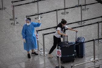 Aeroporto Hong Kong durante l'emergenza Covid