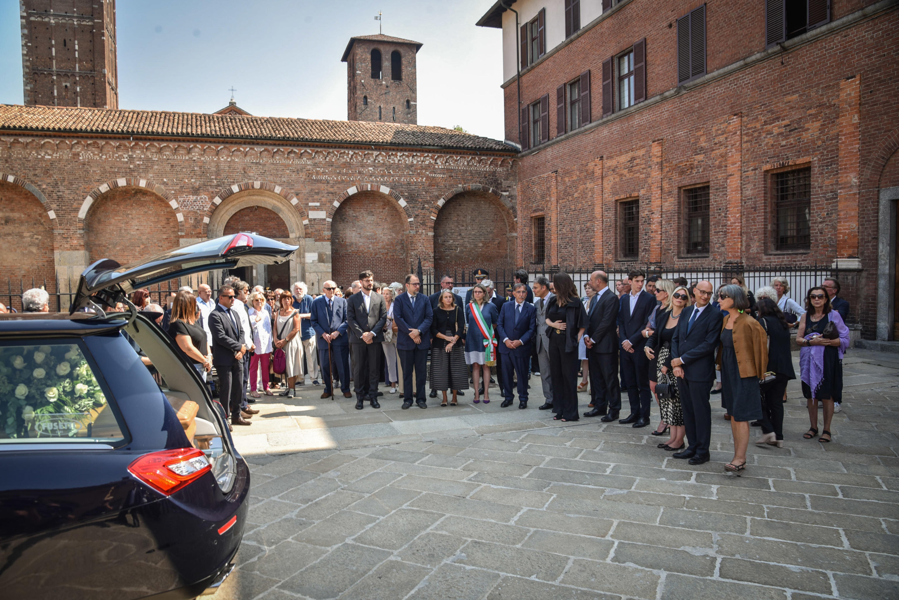 Funerale di Francesco Alberoni nella basilica di S.Ambrogio, Milano 19 Agosto 2023
ANSA/MATTEO CORNER