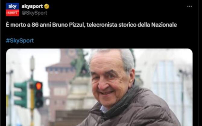 Reazioni morte Pizzul