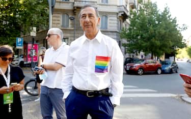 Milan's Mayor, Giuseppe Sala, at  the Milan Pride Parade 2022, Milan, Italy, 02 July 2022.  ANSA / Mourad Balti Touati