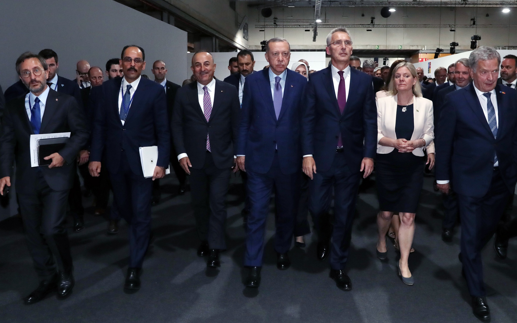 Recep Tayyip Erdogan, Jens Stoltenberg, Magdalena Andersson, Sauli Niinisto