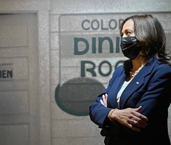 Kamala Harris in visita all'International Civil Rights Center & Museum di Greensboro, NC