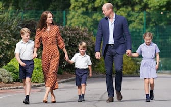 PA REVIEW OF THE YEAR 2022 File photo dated 07/09/22 - Prince George, Princess Charlotte and Prince Louis, accompanied by their parents the Duke and Duchess of Cambridge, arrive for a settling in afternoon at Lambrook School, near Ascot in Berkshire. The settling in afternoon is an annual event held to welcome new starters and their families to Lambrook and takes place the day before the start of the new school term. Issue date: Tuesday December 20, 2022.