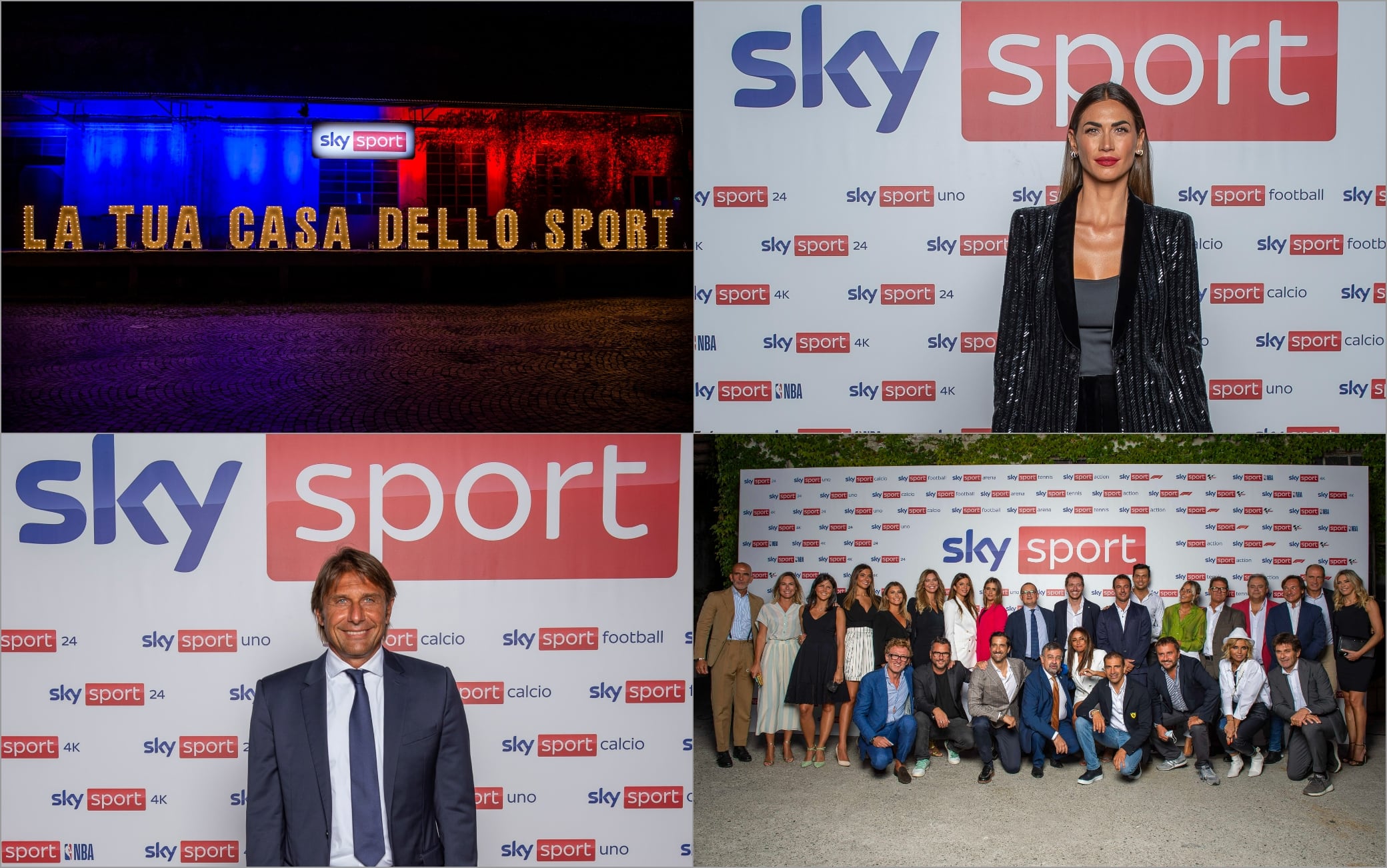 Antonio Conte, Melissa Satta e tutti i volti di Sky Sport