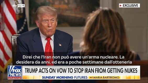 Medioriente, Trump: Iran a poche settimane da bomba atomica