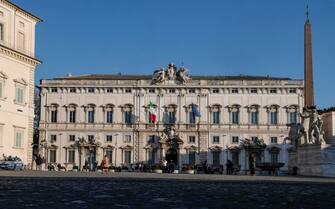 Veduta esterna del Palazzo della Consulta, sede della Corte Costituzionale, Roma, 2 Febbraio 2024. ANSA/GIUSEPPE LAMI 