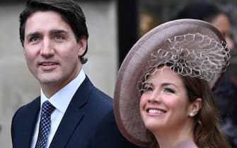 epa10781715 (FILE) - Canadian Prime Minister Justin Trudeau (L) and his wife Sophie Gregoire Trudeau arrive for the Coronation of Britain's King Charles III and Queen Camilla at Westminster Abbey in London, Britain, 06 May 2023 (reissued 02 August 2023). Prime Minister Trudeau and his wife Sophie on 02 August announced on social media that they are separating.  EPA/ANDY RAIN