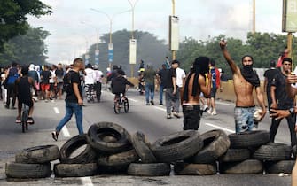 Mandatory Credit: Photo by Juan Carlos Hernandez/ZUMA Press Wire/Shutterstock (14610391k)
July 29, 2024. Venezuelans protest in the streets, in the city of Valencia, Carabobo state. Photo: Juan Carlos HernÃ¡ndez
VENEZUELA - ELECTION- PROTEST - 29 Jul 2024