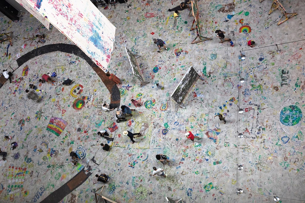 For Children. Art Stories since 1968. Ei Arakawa-Nash, Mega Please Draw Freely, 2021. Photo: Brotherton-Lock