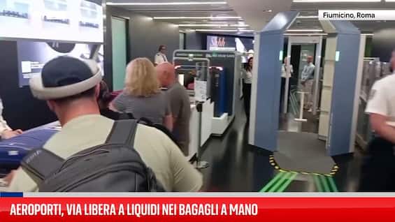 aeroporti via libera a liquidi nei bagagli a mano