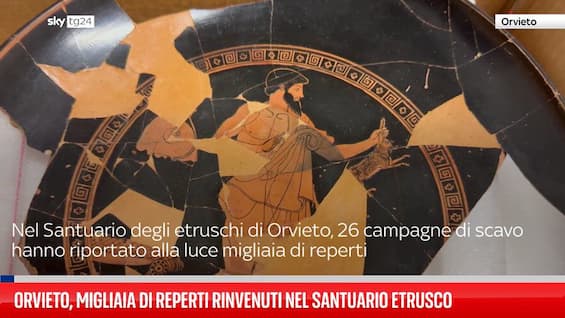 orvieto migliaia di reperti rinvenuti nel santuario etrusco