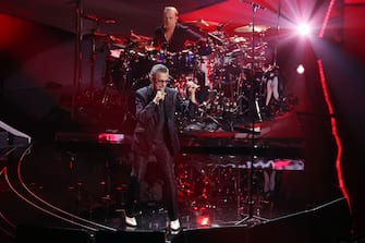 SANREMO, ITALY - FEBRUARY 11: Depeche Mode band attend the 73rd Sanremo Music Festival 2023 at Teatro Ariston on February 11, 2023 in Sanremo, Italy. (Photo by D.Venturelli/Daniele Venturelli/Getty Images )