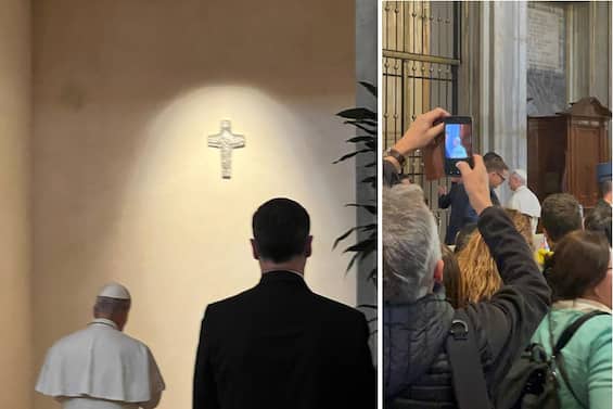 Papa Leone XIV a Santa Maria Maggiore prega sulla tomba di Francesco. VIDEO