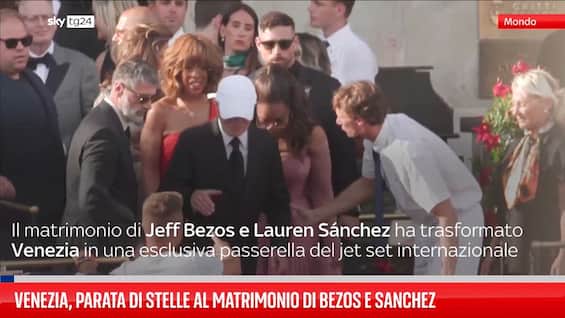 venezia parata di stelle al matrimonio di bezos e s225nchez
