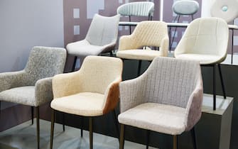 Chairs in the furniture store