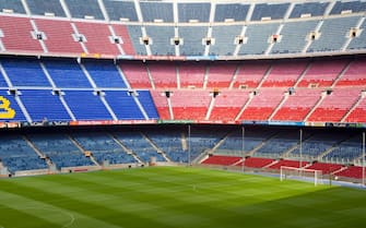 Empty Camp Nou. the home of FC Barcelona. Barcelona. Spain. (Photo by: Peter Adams/Avalon/Universal Images Group via Getty Images)