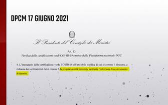 Grafiche coronavirus: come avviene la verifica del green pass