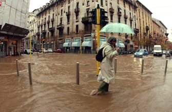 Foto di Archivio - Foto Archivio Storico di Fotogramma su Allagamenti - esondazione del Fiume Seveso a Milano -