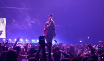 LAS VEGAS, NV - OCTOBER 14:  Recording artist The Weeknd performs at T-Mobile Arena on October 14, 2017 in Las Vegas, Nevada.  (Photo by Gabe Ginsberg/Getty Images)