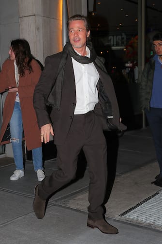 Brad Pitt was spotted leaving Boulud Sud after having dinner with Babylon cast in New York City



Pictured: Brad Pitt

Ref: SPL5503559 171122 NON-EXCLUSIVE

Picture by: Felipe Ramales / SplashNews.com



Splash News and Pictures

USA: +1 310-525-5808
London: +44 (0)20 8126 1009
Berlin: +49 175 3764 166

photodesk@splashnews.com



World Rights,