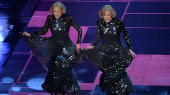 Sanremo, Italy. 19th Feb, 2014. Kessler Twins attend the second night of the 64rd Sanremo Song Festival at the Ariston Theatre on February 19, 2014 in Sanremo, Italy. Credit:  Manuel Romano/NurPhoto/ZUMAPRESS.com/Alamy Live News