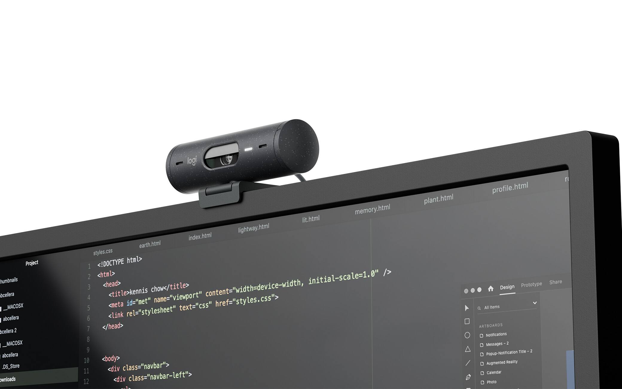 La webcam Brio 500 di Logitech