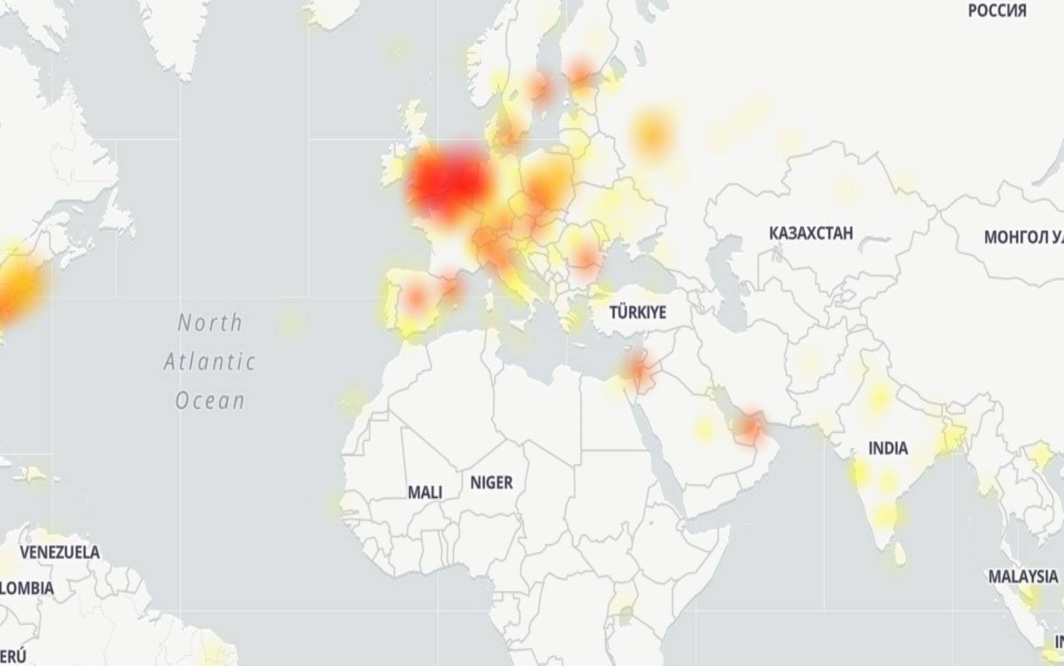 La mappa dei disagi di Google