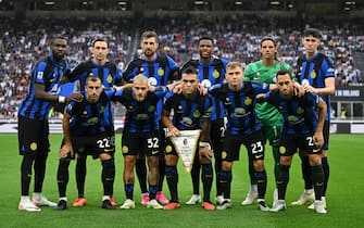Lineup of Inter Fc during the Italian Serie A football match between Inter FC Internazionale and AC Milan on 16 of September 2023 at Giuseppe Meazza San Siro Siro stadium in Milan, Italy. Photo Tiziano Ballabio