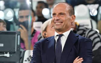 Juventus coach Massimiliano Allegri during the italian Serie A soccer match Juventus FC vs US Lecce at the Allianz Stadium in Turin, Italy, 26 september 2023 ANSA/ALESSANDRO DI MARCO