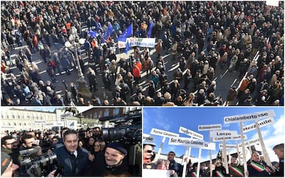 Sì Tav a Torino, anche la Lega in piazza. FOTO