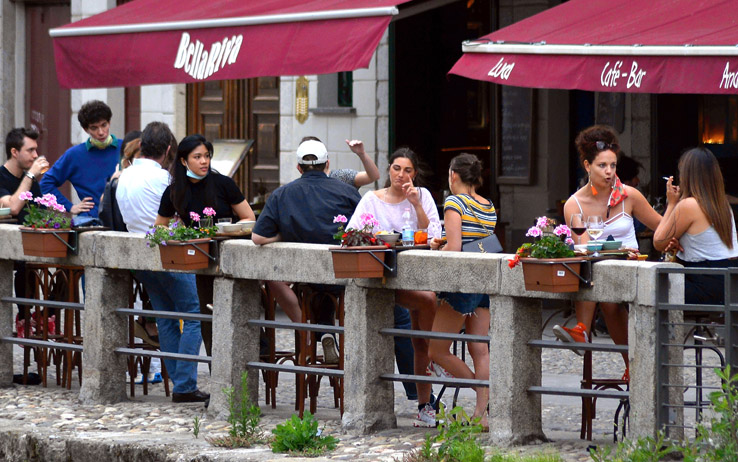 Milano, fase 2 coronavirus, Naviglio Grande movida