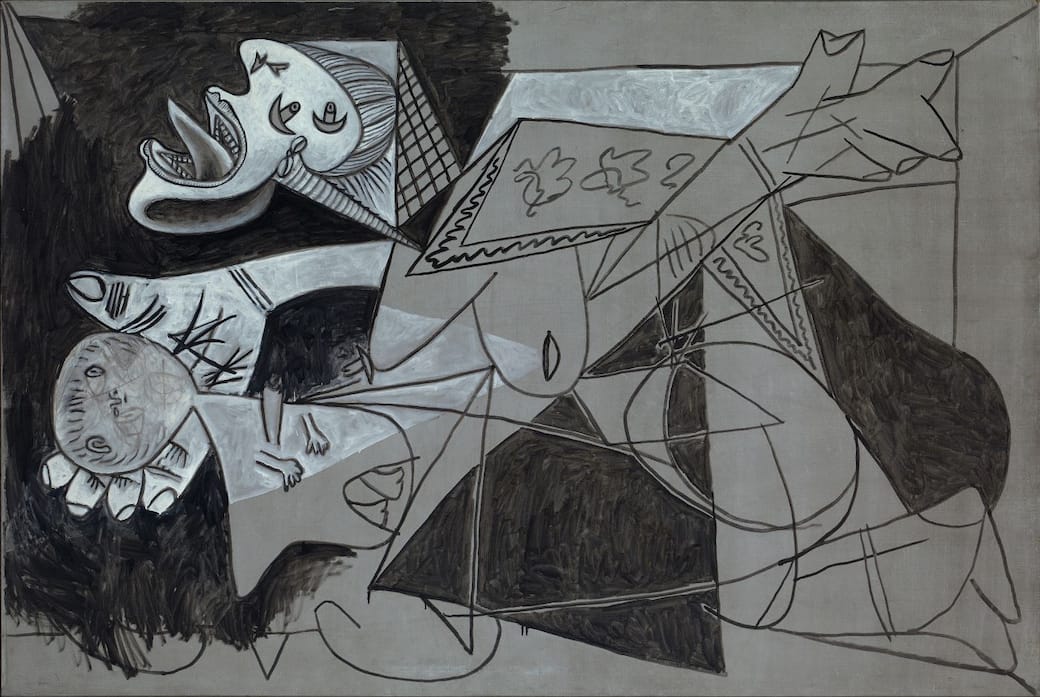 Pablo Picasso, Mother and Child (Study after Guernica), 1937 130 × 195 cm, Oil on canvas. Museo Nacional Centro de Arte Reina Sofía © Succession Picasso / Bildrecht, Vienna 2026