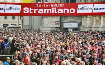 Cinquantesima Stramilano, Milano, 19 Marzo, 2023, Ansa/Andrea Fasani








