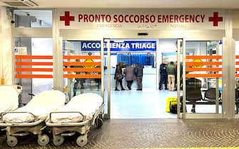 L'ingresso del Pronto soccorso dell'ospedale Cardarelli di Napoli, 4  gennaio   2024
ANSA/ CIRO FUSCO