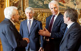 Mattarella con Abodi, Casini e Malagò