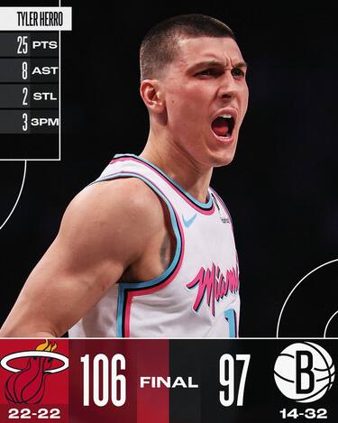 BROOKLYN NETS-MIAMI HEAT 97-106