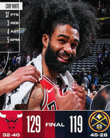 DENVER NUGGETS-CHICAGO BULLS 119-129