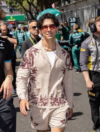 Joe Jonas on the grid at the 81st Formula One Grand Prix of Monaco