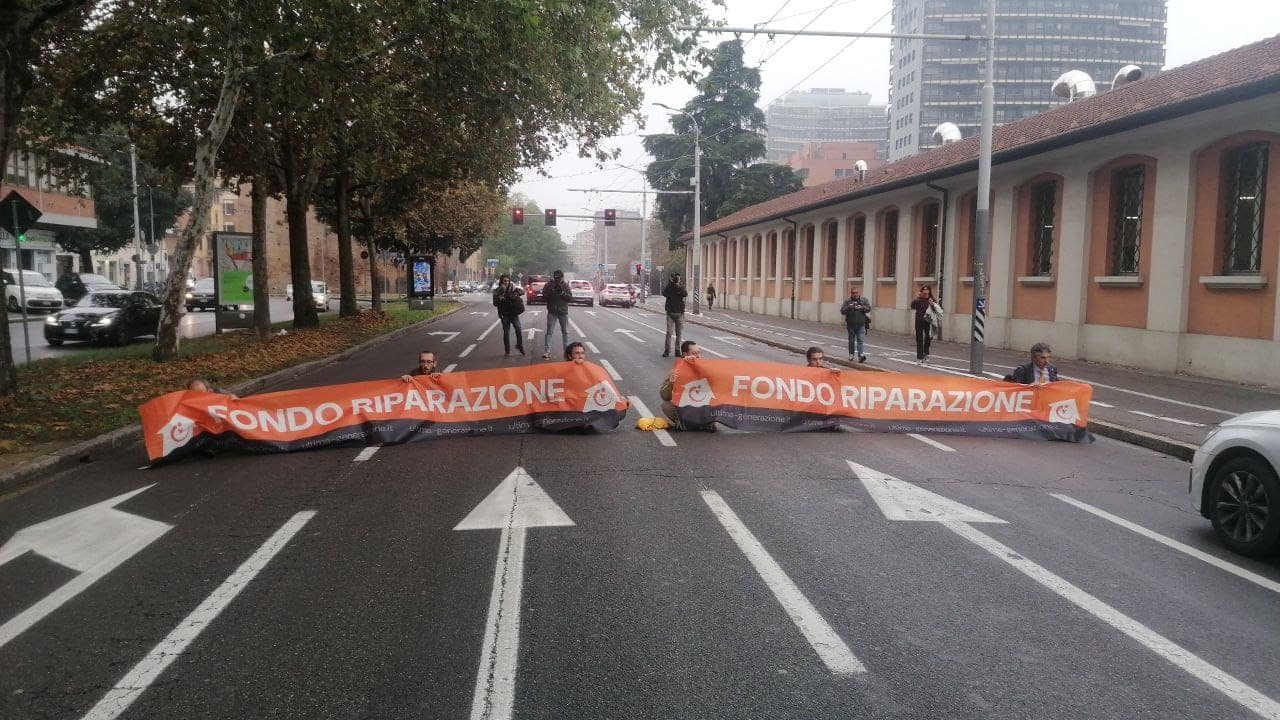 la protesta a bologna