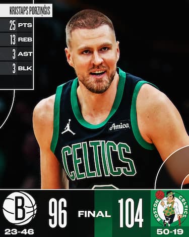 BOSTON CELTICS-BROOKLYN NETS 104-96