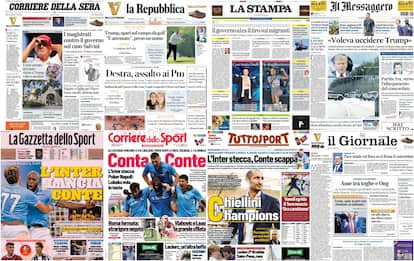 Le prime pagine dei quotidiani di oggi 16 settembre: rassegna stampa